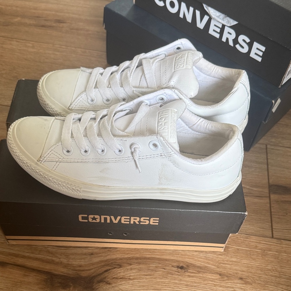 Converse All Star Low-Top White Sneakers - Picture 4 of 5